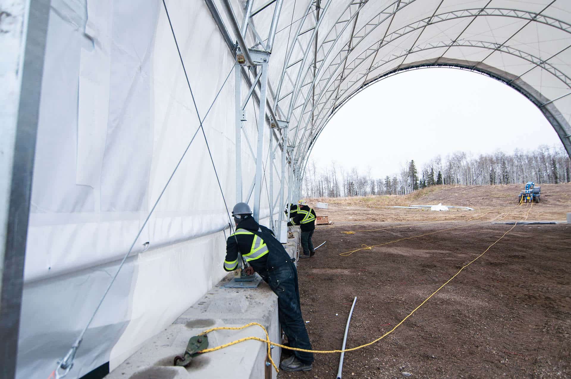 Fertilizer storage buildings