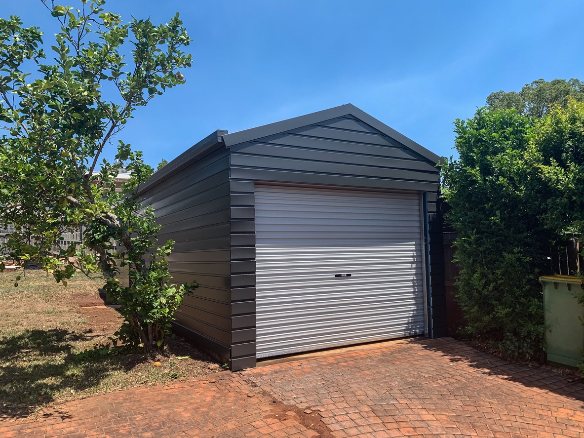 New Shed in a Backyard